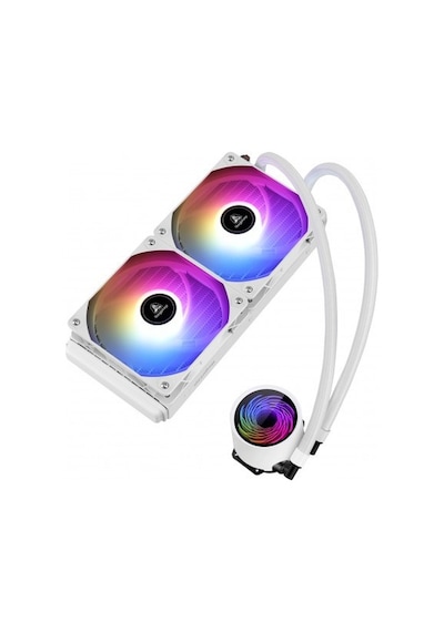 Segotep Bevere 240 Argb Beyaz Sıvı İşlemci Soğutucusu Am5 Ve Lga1700 Uyumlu