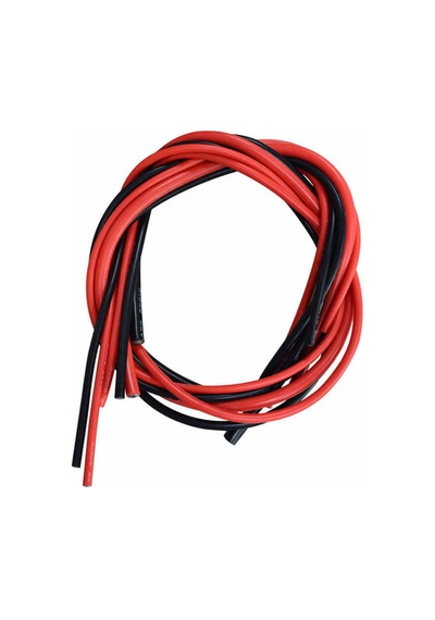 Robotistan 10 AWG Siyah Ve Kırmızı Silikon Kablo 1 M