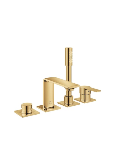 Grohe Allure 19316GL1 4 Delikli Ankastre Küvet Bataryası Altın