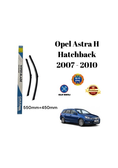 Opel Astra H Hatchback 2007 2008 2009 2010 Uyumlu Araca Özel Ön Cam Silecek Süpürgesi Takımı 550mm + 450mm Glz03208457