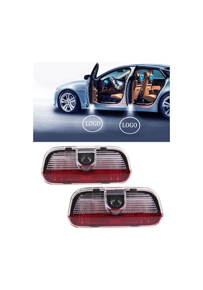 Autogp Vw T-roc Kapı Altı Işık Lazer Led Logo Hoşgeldin Aydınlatma Agp-kl-5024 1 Çift/kutu