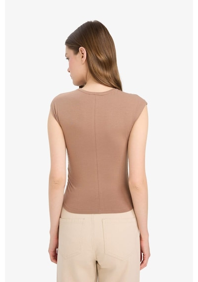 DeFacto Coool Fitted Bisiklet Yaka Basic Düz Modal Kısa Kollu Tişört F5187AX25SMBN591 DeFacto Coool Fitted Bisiklet Yaka Basic Düz Modal Kısa Kollu Tişört F5187AX25SMBN591