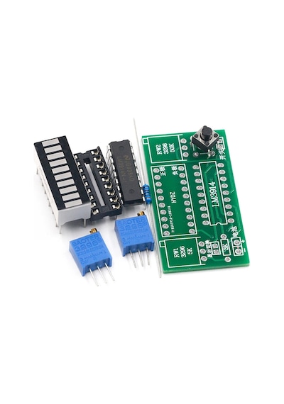 Demonte Lm3914 10 Led 3.7v Lityum 12v Pil Kapasite Gösterge Modül Dıy Led Elektronik Lehimleme Eğiti