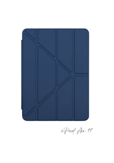 Apple Uyumlu iPad Air 11 İnç 6. Nesil Kalem Bölmeli Akıllı Trifolding Tablet Kılıfı