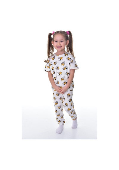 Bunny Hopp %100 Pamuk İnterlok Kumaş Kısa Kollu Minnie Mause Desenli Yazlık Kız Çocuk Pijama Takımı Beyaz Bunny Hopp %100 Pamuk İnterlok Kumaş Kısa Kollu Minnie Mause Desenli Yazlık Kız Çocuk Pijama Takımı Beyaz