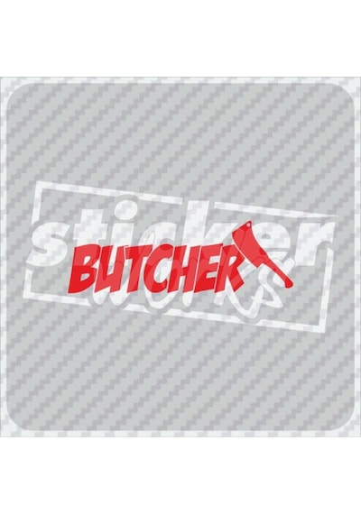 Butcher Hologram Sticker Parlament Mavi