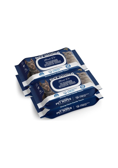 Healthon Med Evcil Hayvan Temizleme Mendili 4 Al 3 Öde 50 X 4'lü Set