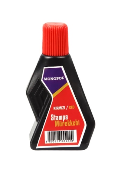Monopol Istampa Mürekkebi 30 Ml Kırmızı 1122