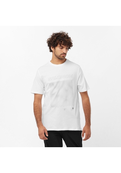 Salomon Graphıc Ss Tee M Whıte// T-shırt Lc2246900 001