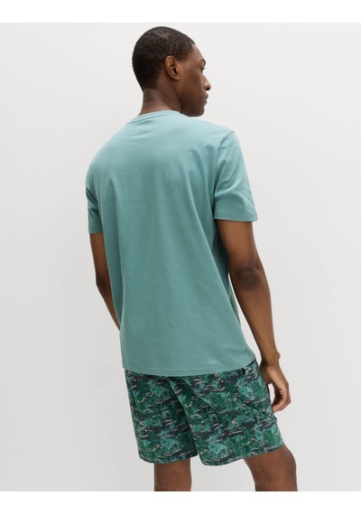 Marks & Spencer Desenli Pijama Takımı T07000100 Mavi