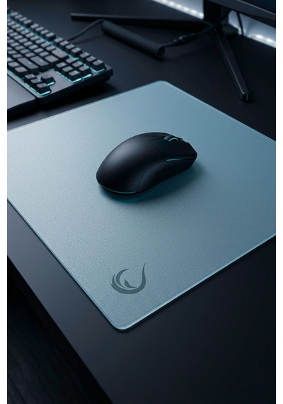 Vision Cam Mouse Pad Kauçuk Taban 450x400x3mm Micro-etched Cam Slip Resistant Gaming Gri