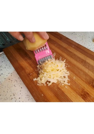 Tırtıllı Soyacaklı Rendeli Pratik Patates Dilimleyici Çok Renkli Diğer