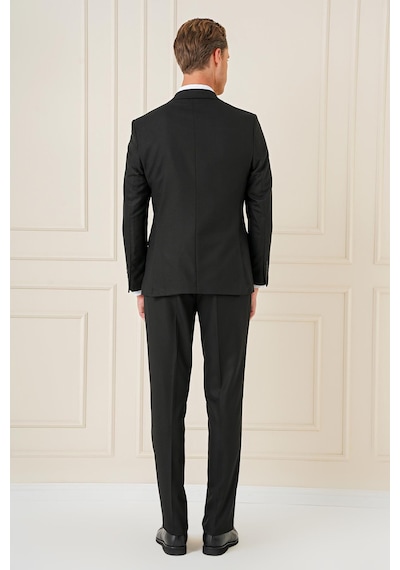 Efor Slim Fit Siyah Klasik Takım Elbise Tk 896 Siyah