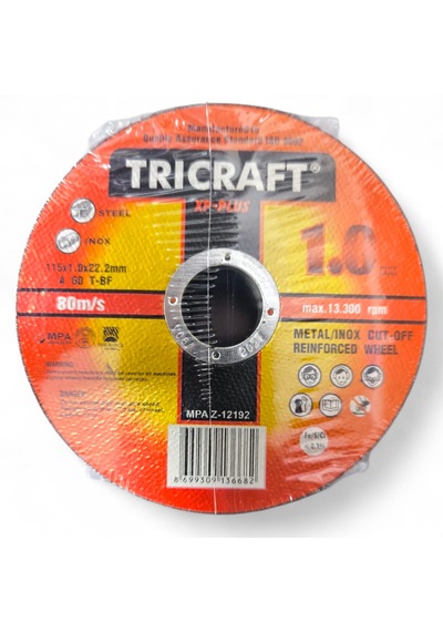Trıcraft 8 Kutu 8x25 200 Adet Metal Kesici Taş 115x1.0x22 Mm