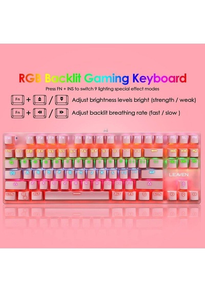 K550 Mavi Switch Mekanik Klavye-87 Tuş Tkl