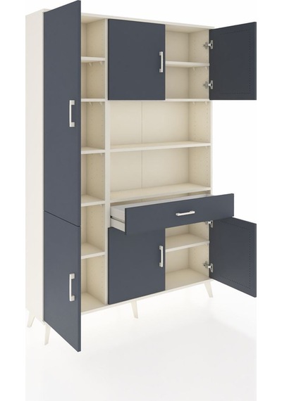 Arges Dolap 10 Raflı Tek Çekmeceli 6 Kapaklı 132x30x195 Aytaşı-antrasit/antrasit Antrasıt/antrasıt Arges Dolap 10 Raflı Tek Çekmeceli 6 Kapaklı 132x30x195 Aytaşı-antrasit/antrasit Antrasıt/antrasıt