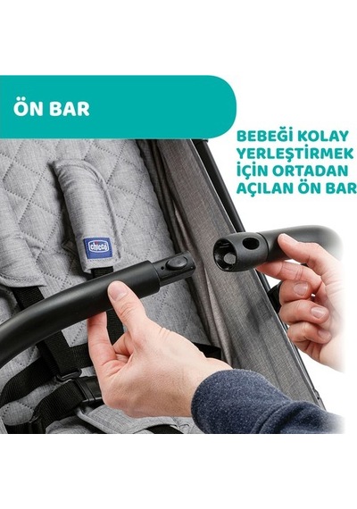 Chicco Trolley Me Bebek Arabası Ligth Grey