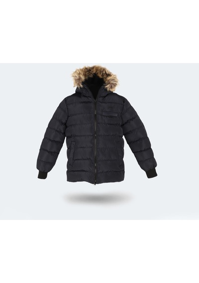Slazenger CALISTO NEW Çocuk Kapüşonlu Şişme Lacivert Mont & Kaban