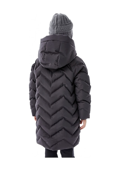 Benitto Kids Kız Çocuk Kapüşonlu Kışlık Şişme Mont 51353 Gri