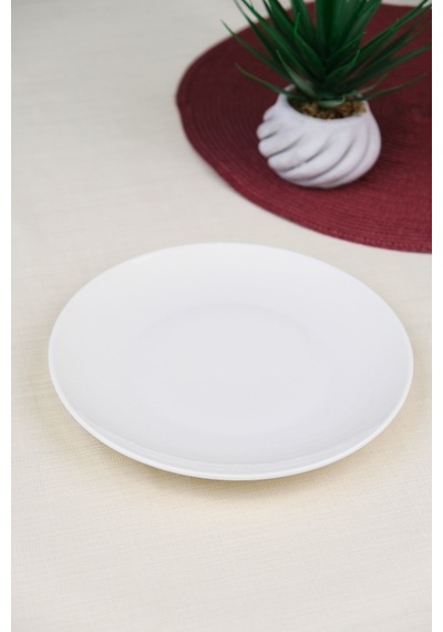 Tabak Evi Porselen Chic Pasta Tabağı 20,50cm Tekli Krem