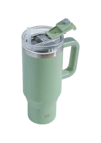 Tyeso Qq Termos Sızdırmaz Pipetli Çift Duvarlı Vakumlu 1200ml TS-8868AY Açık Yeşil
