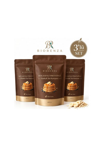 Biorenza Kolajenli Proteinli Pankek Toz Karışımı 3 Lu Paket 3 100 G