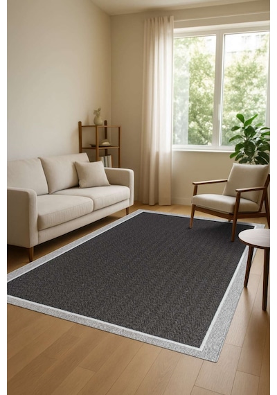 Venüs Sisal Antrasit Modern Dokuma Kilim Hasır Halı 513gri - Antrasit