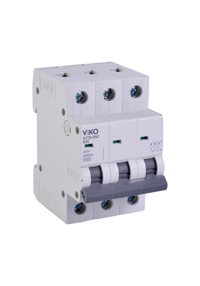 4vtb-3b20 Otomatik Sigorta 4,5ka B Tipi 3 Kutup 20a