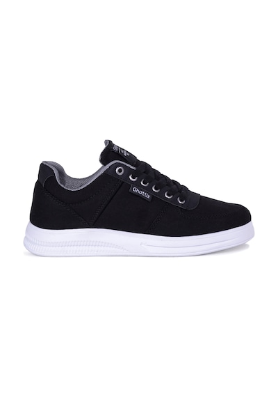 Ghattix Erkek Yazlık Günlük Keten Sneaker Ayakkabı Siyah