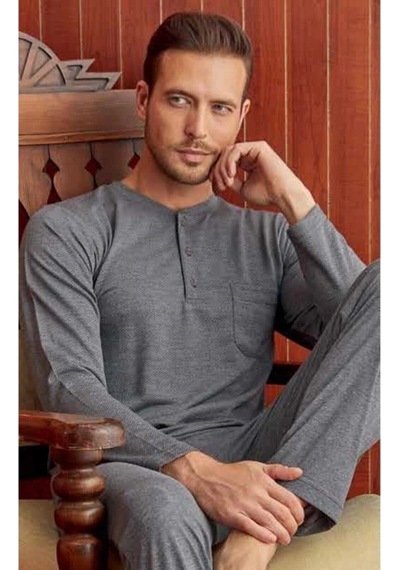 Kly Erkek Pijama 7427 Antrasit