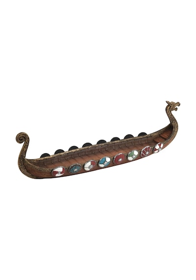 Viking Savaş Gemisi 6 Viking Figürlü Dekoratif Gemi