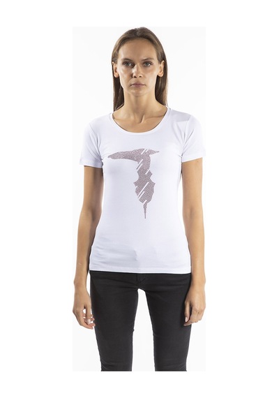 TRUSSARDI Kadın  T'shirt TRRD003855 Beyaz