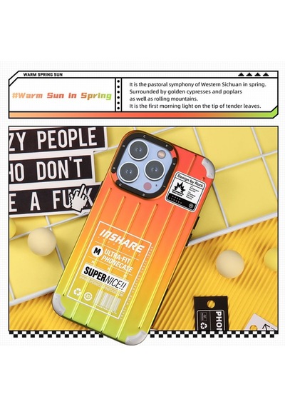 Rock Apple Uyumlu iPhone 14 Pro Max Kılıf Dream Color Serisi - Warm Sun Warm Sun