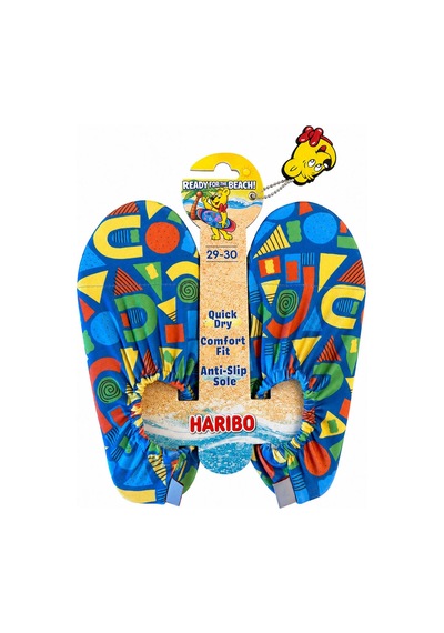 Haribo Lisanslı Geometrik Desenli Çocuk Deniz Ayakkabısı Mavi