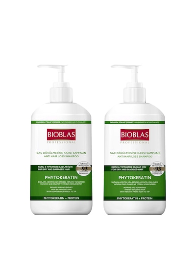 Bioblas Saç Dökülmesine Karşı Phytokeratin Şampuan 1 L 2 Adet