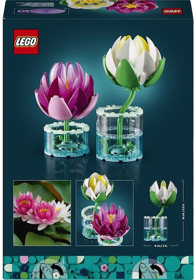 LEGO® Botanicals Nilüferler 11511 - 9 Yaş ve Üzeri Çocuklar için 2 Nilüfer İçeren Yaratıcı Oyuncak Yapım Seti (259 Parça)
