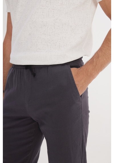 AC&Co / Altınyıldız Classics Erkek Antrasıt %100 Pamuk Slim Fit Dar Kesim Beli Bağlamalı Yan Cepli Pantolon Antrasit AC&Co / Altınyıldız Classics Erkek Antrasıt %100 Pamuk Slim Fit Dar Kesim Beli Bağlamalı Yan Cepli Pantolon Antrasit