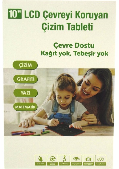 10 Inch Lcd Kırmızı Yazı Tahtası