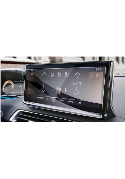 Peugeot 2008 10 İnç Mat Ekran Koruyucu Multimedya Şeffaf