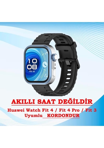 Huawei İle Uyumlu Watch Fit 5 Fit 5 Pro Fit 4 Fit 4 Pro Fit 3 Uyumlu Tokalı Silikon Lansman Kordon Kayış Çok Renkli