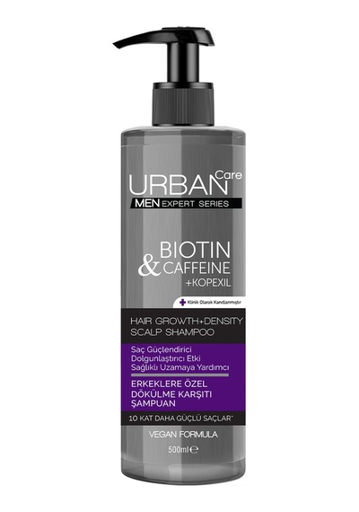 Urban Care Men Dolgunlaştırma Etkili Saç Uzatmaya Yardımcı Şampuan - 500 Ml-vegan