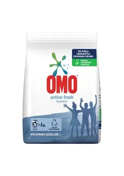 Omo Active Fresh Beyazlar için Toz Çamaşır Deterjanı 4 KG