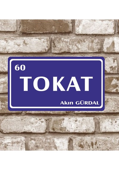 Kişiye Özel Metal Plaka Tokat 60 Retro Poster (29X15)
