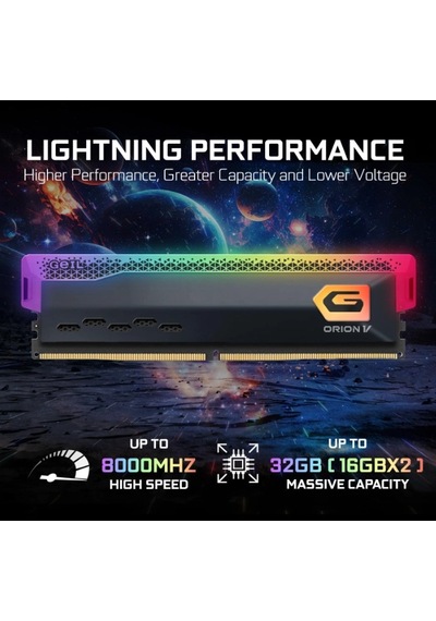 Geıl Orıon V Rgb 32gb 2x16gb Ddr5 5200mhz Cl38