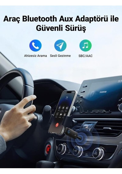 Ugreen Aux Bluetooth 5.0 Transmitter & Receiver Kablosuz Ses Adaptörü