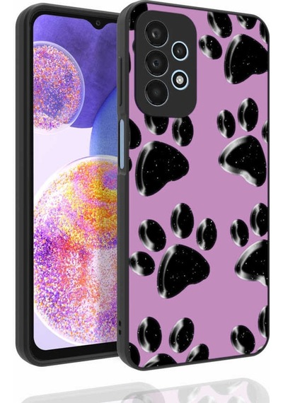 Samsung Uyumlu Galaxy A23 Kılıf Desenli Parlak Nora Kapak