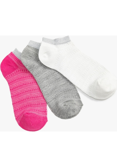 Koton Basic 3'lü Patik Çorap Seti Çok Renkli Pembe 3wak80361aa 3WAK80361AA909 Pembe Koton Basic 3'lü Patik Çorap Seti Çok Renkli Pembe 3wak80361aa 3WAK80361AA909 Pembe