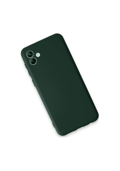 Newface Samsung Galaxy Uyumlu A04e Kılıf First Silikon - Glblseme - 71 Koyu Yeşil