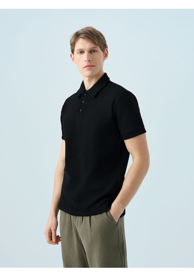 LOFT Regular Fit Erkek Polo K.kol Lf2037178 Q1.v1 Siyah