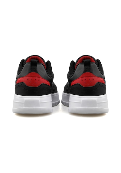 Jump 28019 C Black Red Erkek Günlük Ayakkabı Siyah